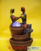 德化縣連天紅廠家 樹脂工藝品流水藝術(shù)品工藝扇的創(chuàng)新與市場前景